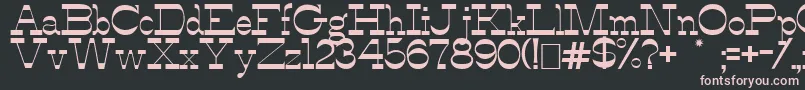 AlfredosDance Font – Pink Fonts on Black Background