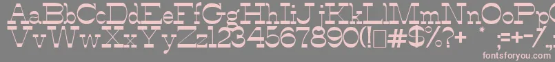 AlfredosDance-fontti – vaaleanpunaiset fontit harmaalla taustalla
