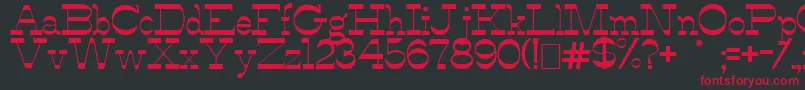 AlfredosDance Font – Red Fonts on Black Background