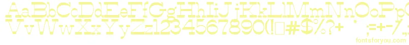 AlfredosDance-fontti – keltaiset fontit