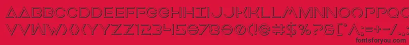 Earthorbiter3D Font – Black Fonts on Red Background