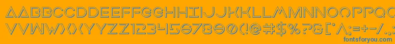Weitere Informationen zur Earthorbiter3D-Schriftart Earthorbiter3D-Schriftart – Blaue Schriften auf orangefarbenem Hintergrund