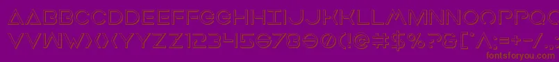 Earthorbiter3D Font – Brown Fonts on Purple Background