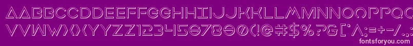 Earthorbiter3D Font – Pink Fonts on Purple Background