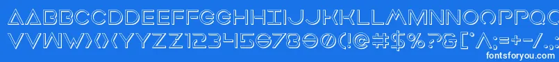 Earthorbiter3D Font – White Fonts on Blue Background