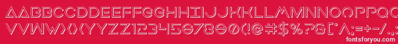 Earthorbiter3D Font – White Fonts on Red Background