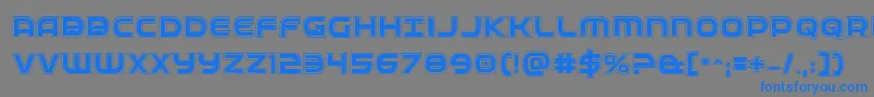 Fedserviceacad Font – Blue Fonts on Gray Background