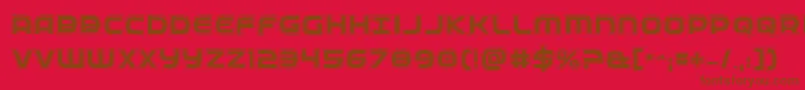 Fedserviceacad Font – Brown Fonts on Red Background