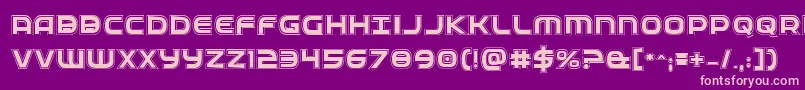Fedserviceacad Font – Pink Fonts on Purple Background