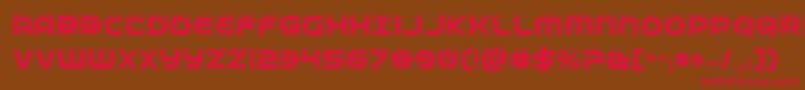 Fedserviceacad Font – Red Fonts on Brown Background