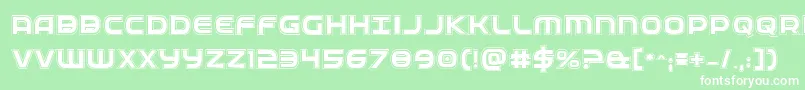 Fedserviceacad Font – White Fonts on Green Background
