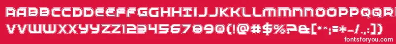 Fedserviceacad Font – White Fonts on Red Background