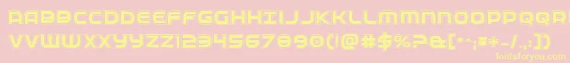 Fedserviceacad Font – Yellow Fonts on Pink Background