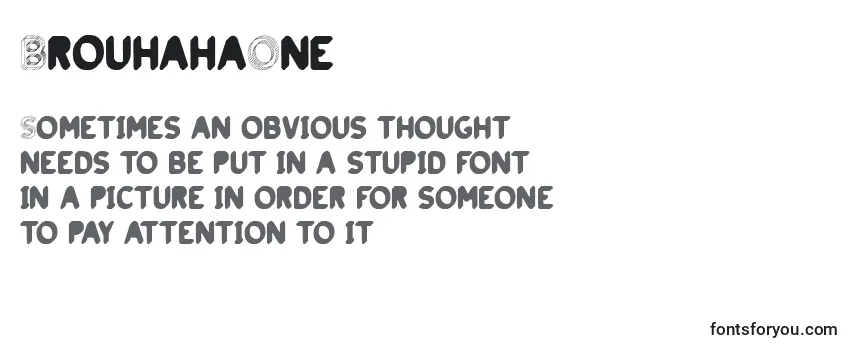 BrouhahaOne Font
