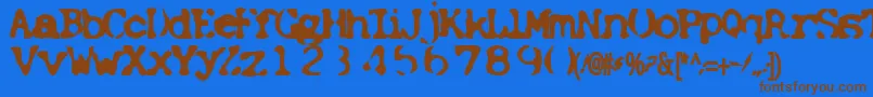 Шрифт Pretext – коричневые шрифты на синем фоне