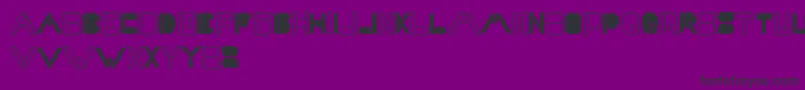 MaximumKilometer Font – Black Fonts on Purple Background