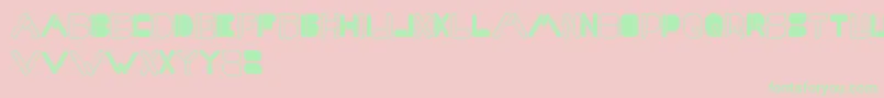 MaximumKilometer Font – Green Fonts on Pink Background