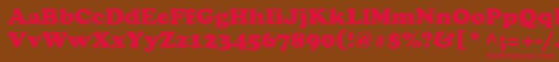 Agcoopr Font – Red Fonts on Brown Background