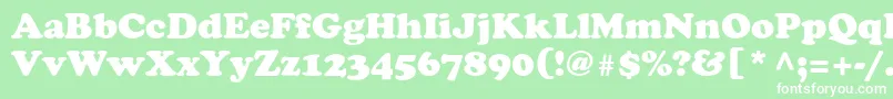 Agcoopr Font – White Fonts on Green Background