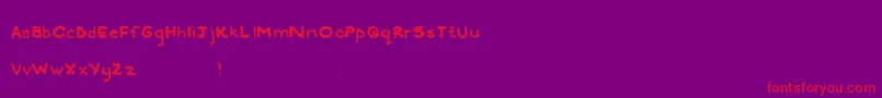 Lednar Font – Red Fonts on Purple Background