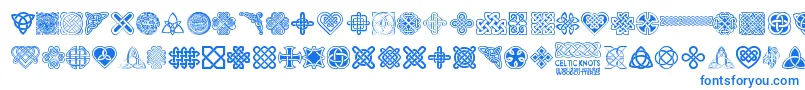 CelticKnots-Schriftart – Blaue Schriften