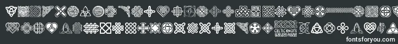 フォントCelticKnots – 白い文字