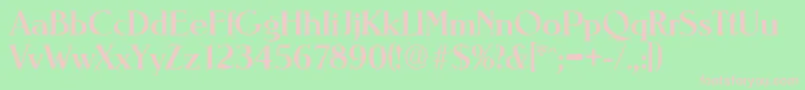 NevadaMedium Font – Pink Fonts on Green Background