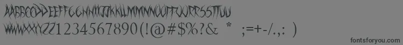 SwordThrasher Font – Black Fonts on Gray Background
