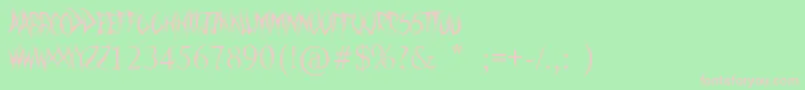 SwordThrasher Font – Pink Fonts on Green Background