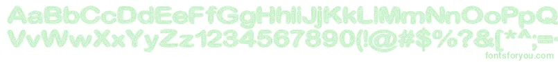 CrinkleCutGlass-Schriftart – Grüne Schriften