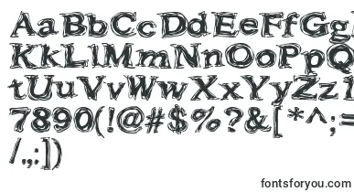 Frazzle font – distorted Fonts