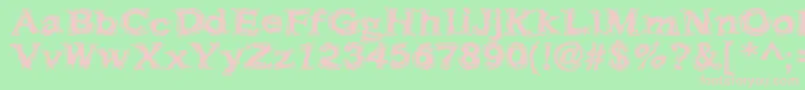 Frazzle Font – Pink Fonts on Green Background