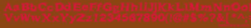 Frazzle Font – Red Fonts on Brown Background