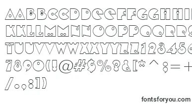 ShotshellOpen font – geometric Fonts