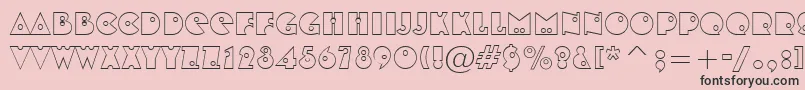 ShotshellOpen Font – Black Fonts on Pink Background