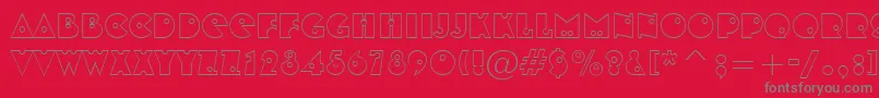 ShotshellOpen Font – Gray Fonts on Red Background