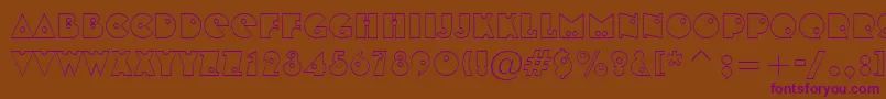 ShotshellOpen Font – Purple Fonts on Brown Background