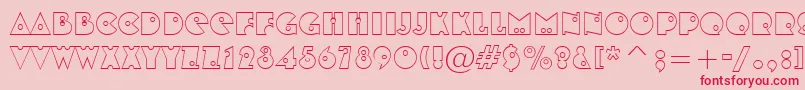 ShotshellOpen Font – Red Fonts on Pink Background