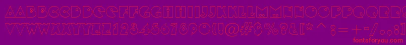 ShotshellOpen Font – Red Fonts on Purple Background