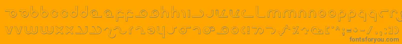 フォントMasters – オレンジの背景に灰色の文字