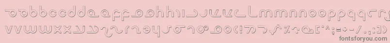 フォントMasters – ピンクの背景に灰色の文字