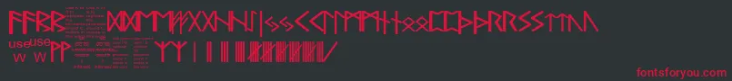 fuente PaulsRealCelticRuneFont – Fuentes Rojas Sobre Fondo Negro