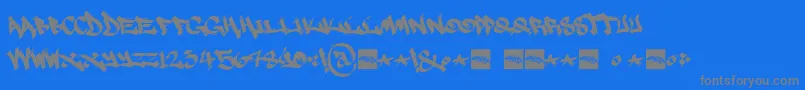 Police MarsnevenekskRegular – polices grises sur fond bleu
