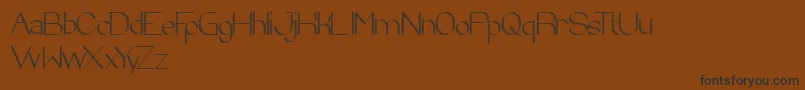 ZebraCross Font – Black Fonts on Brown Background
