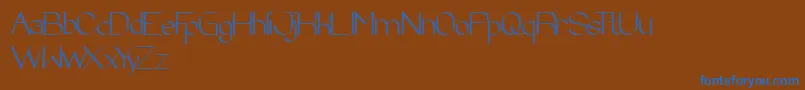 ZebraCross Font – Blue Fonts on Brown Background