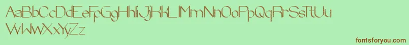 ZebraCross Font – Brown Fonts on Green Background
