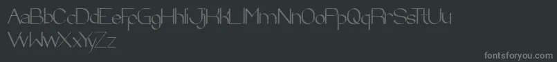 ZebraCross Font – Gray Fonts on Black Background