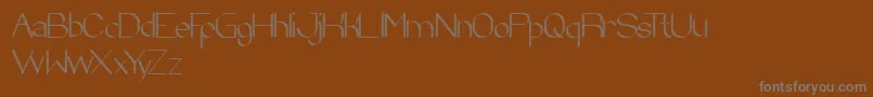 ZebraCross Font – Gray Fonts on Brown Background