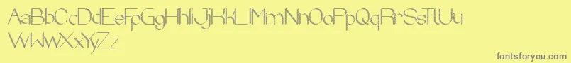 ZebraCross Font – Gray Fonts on Yellow Background
