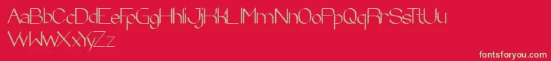ZebraCross Font – Green Fonts on Red Background